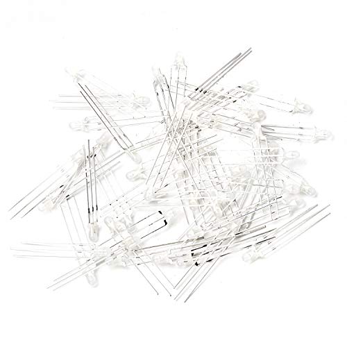 CHANZON 100 pcs 3mm Red & Blue Diffused LED Diode Lights Common Cathode - color: F) Red & Blue (Cc) (100pcs)