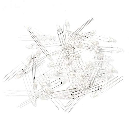 CHANZON 100 pcs 3mm Red & Blue Diffused LED Diode Lights Common Cathode - color: F) Red & Blue (Cc) (100pcs)