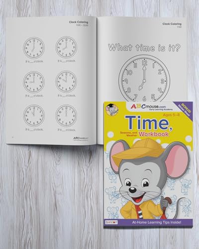 ABCmouse Seasonal Learning Bundle: Time, Season, and Weather Concept Development - 3 Interactive Workbooks, Time Seasons and Weather, Shapes, Math, Level 1+, Pre-K to 2nd Grade, Ages 3-8 - color: Seasonal Learning Collection