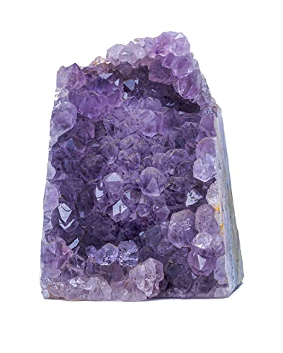 2 to 3 Lb Amethyst Crystal Geode From Uruguay – 4" to 7" Height, Natural Amethyst Cluster – Unique Decorative Crystal for Meditation and Wellness Spaces - style: 2 lb to 3 lb