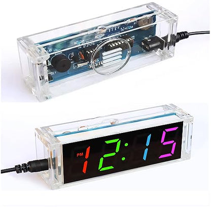 Gikfun Colorful Digital LED Electronic Alarm Clock DIY Kits Soldering Practice Learning Project EK1973