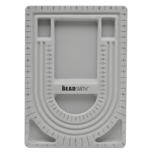 The Beadsmith Bead Board, Grey Flocked - size: 28" - 3 Channel