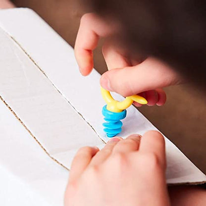 Makedo Starter | Cardboard Construction Starter Pack, 36 Pieces, Age 4+