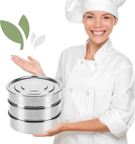 6'' Stainless Steel Sprouting Tray Round – 3-Tier Seed Gardening Planter Tray for Microgreens Broccoli Sprouts Growing Kit Microgreens Tray Germination - size: 3-Tier, 6"