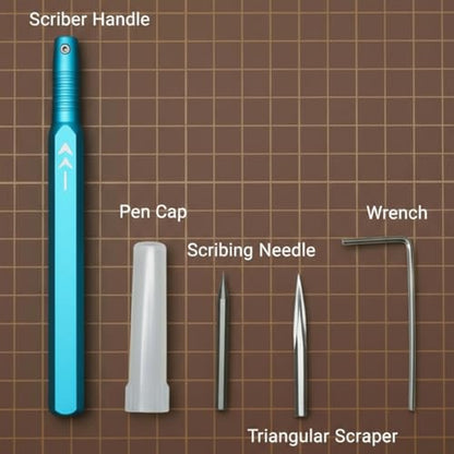 2-Piece Model Scriber Set, Scribing Needle & Triangular Scraper