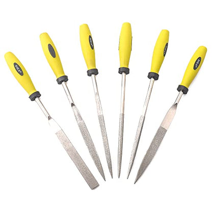 Diamond Needle File Set (6 PIECE Set) 5x180mm - color: Alloy Steel, size: 5x180mm