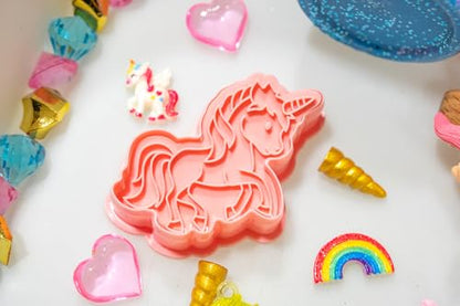 Playdough Kit – Holiday Sensory Play Set with Non-Toxic Dough, Santa Figures, Tree Decorations & Festive Accessories – Creative Play for Kids (Unicorn Playdough Kit) - style: Unicorn Playdough Kit