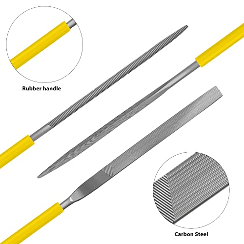 Needle File Set, 10 Pieces Hand Metal Files - color: Yellow-10pcs