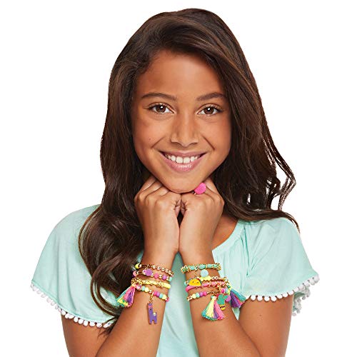 Make It Real: Neo-Brite Chains & Charms Kit - Create 10 Unique Cord & Tassel Charm Bracelets, 195 Pieces, Includes Play Tray,DIY Playful Charm & Jewelry Kit, Tweens & Girls, Arts & Crafts, Ages 8+ - style: Chains & Charms