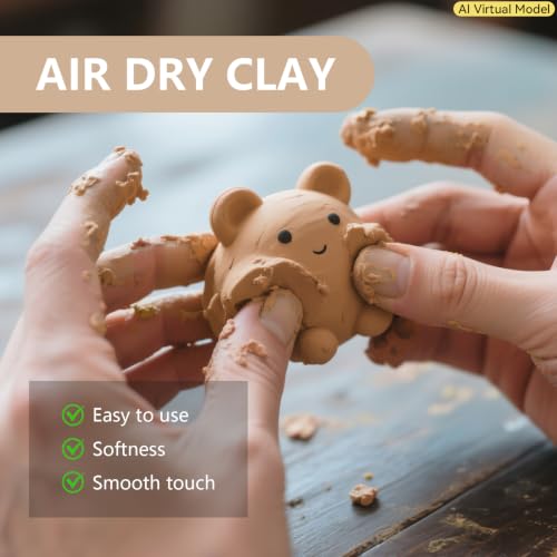 VIBRATITE 10LB Air Dry Clay, Yellow Modeling Clay for Pottery & Sculpting - color: Yellow