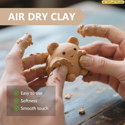 VIBRATITE 10LB Air Dry Clay, Yellow Modeling Clay for Pottery & Sculpting - color: Yellow