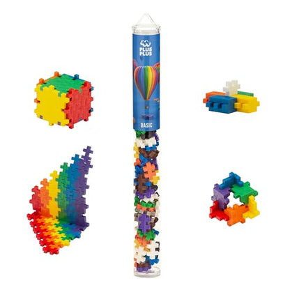 PLUS PLUS Basic Mix Tube - Mini Interlocking Building Blocks Set - color: Basic Mix
