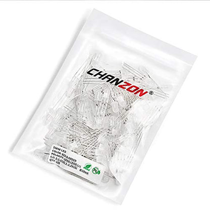 CHANZON 100 pcs 5mm Red & Green Diffused LED Diode Lights Common Anode - color: A) Red & Green (Ca) (100pcs)
