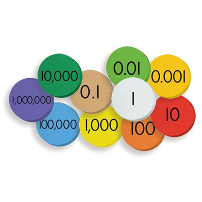 Teacher Created Resources Sensational Math Place Value Discs: 10-Value Decimals to Whole Numbers (TCR626638)