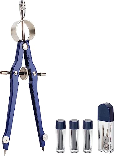 Mr. Pen- Professional Compass for Geometry, Extra Lead - color: Blue