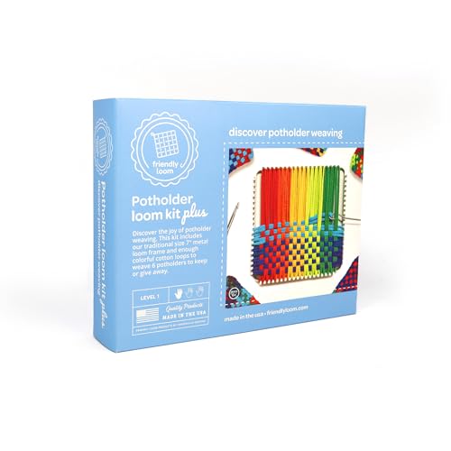 Friendly Loom 7 Inch Traditional Potholder Loom Kit Discover Weaving