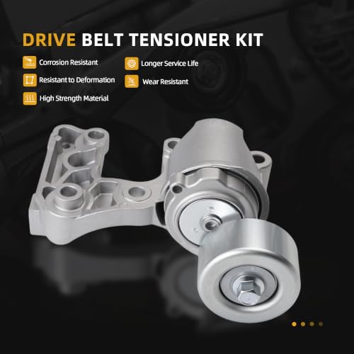 Serpentine Belt Tensioner Idler Pulley Kit #38410 49424 - size: for ES350/Avalon/Camry 2005-2012