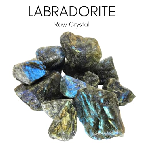Crystals, Rocks, Jade, Crystals and Healing Stones, Witchcraft Supplies, Healing Crystals, Stones, Healing Stones, Rock Collection, Agate, Raw Stones (Labradorite, 2 Pcs) - color: Labradorite