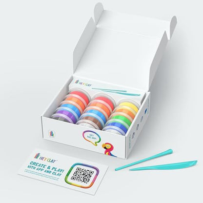 HEY CLAY Birds Air Dry Clay for Kids 15 cans Craft Аges 4-8 - color: Birds