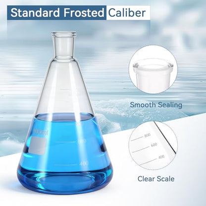 1000mL Vacuum Filtration Kit with 500mL Funnel - size: 1000mL & 500mL