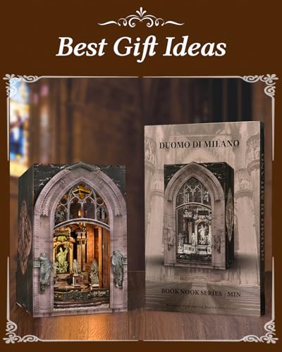 MiniCity Duomo di Milano DIY Book Nook Kit, Miniature Dollhouse Kit - color: Notre-dame Bacilica