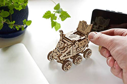 UGEARS Science STEM Mars Rover, DIY Engineering Activity, STEAM School Project, Mechanical Wooden Puzzle, Eco Building 3D Toy, Educational Gift for Kids & Teen, Boy Girl, Self-Assembly Craft Kit