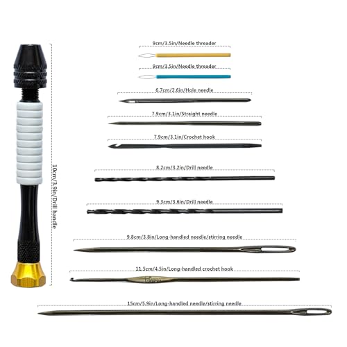 Candle Making Tools for Punching Holes and Inserting Wicks, Candle Making Kit for Adult Beginners Including Wick Needle with Hook and Large Eye, Perfect to Silicone Molds with No Holes for Wicks - color: White, style: 11 PCS