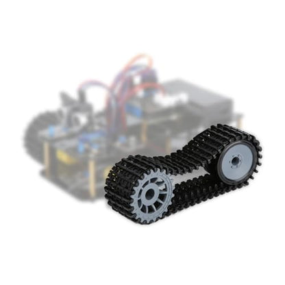 ACEBOTT Smart Car Kit Functions STEM Coding for Ages 13-16,16+ Tank Expansion Pack Track Smart Robot Tank Accessory Without Car
