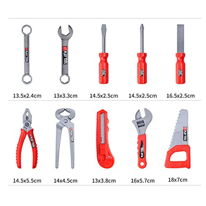 Kids Tool Set, 55 Pcs with Box and Electronic Toy Drill for Child Ages 3+