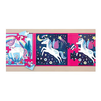 Mudpuppy - Magical Unicorn - Set of Two 20 Piece Magnetic Puzzles for Kids - style: Unicorn Magic