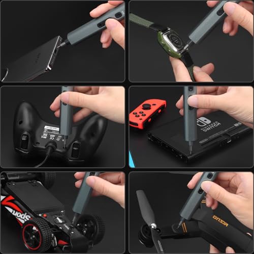 STREBITO Electric Screwdriver, 155 in 1 Precision Electric Screwdriver Set - color: Black