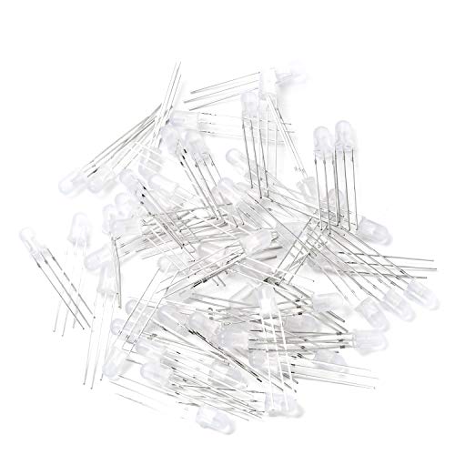 CHANZON 100 pcs 5mm Red & Green Diffused LED Diode Lights Common Anode - color: A) Red & Green (Ca) (100pcs)