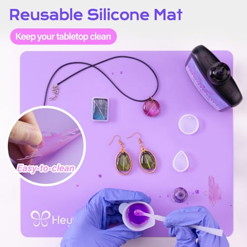 HeyClear 250g UV Resin kit -Crystal Clear, Hard UV Epoxy Resin - size: 250g