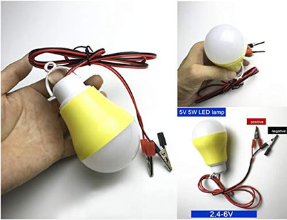 Small Wind Turbine Generator Micro DC Motor Fan Blade Model LED Light Kit