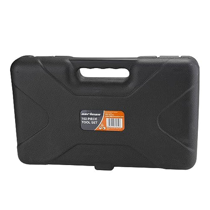 CARTMAN 152-Piece Household Tool Set, Orange Hand Kit With Storage Case Box - color: Orange