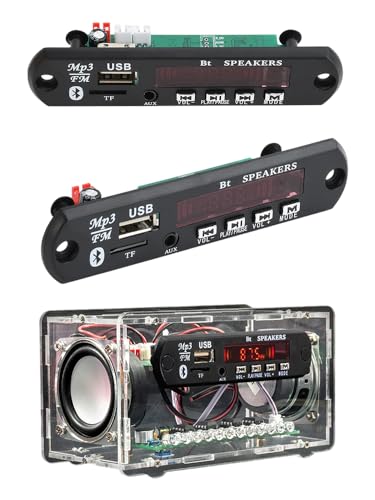 diymore DIY Bluetooth Speaker Kit USB Mini Stereo Amplifier Soldering Kit Radio Soldering Practice Kit,Remote Control,for TF/AUX/Bluetooth/USB Support,for Home and School Education Gifts ﻿