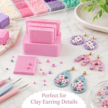 Mini Polymer Clay Bead Maker（1&1.5&2mm）, Clay Beads Roller Bead Shaping Tool Clay Molds for Jewelry Making DIY Bracelet Necklace Craft - color: 1-2mm