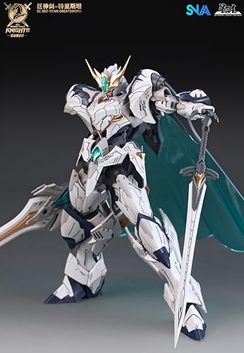 Funtasy Planet SNAA 1/144 Mecha Model Kit - Tristan Knights of the Round Table - Articulated Action Figure Building Kit, Golden Celtic War Patterns & Hidden Covenant Sword, Gift for Adults & Teens - color: Tristan
