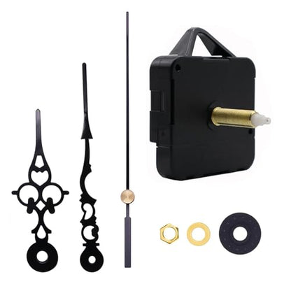 High Torque Quartz Clock Mechanism Replacement Movement Kit(Black) - color: Black