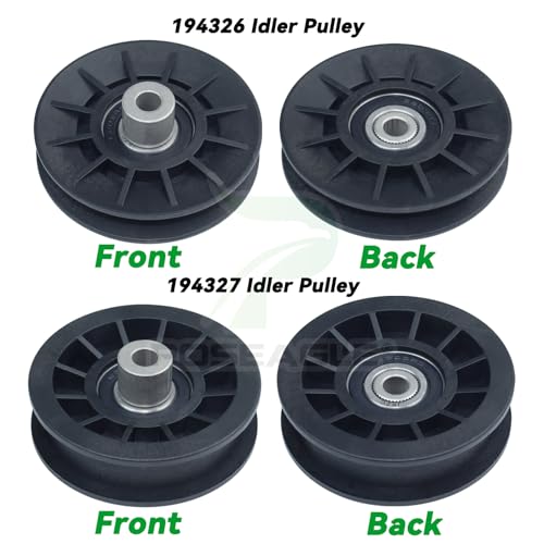 532194326 Idler Pulley with 532194327 Pulley for YTH2348 Mowers - size: 1x532194326+1x532194327