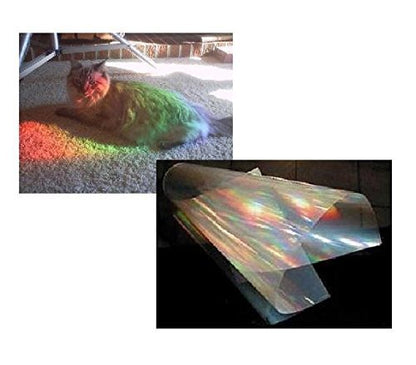 Pack of 5-1Ft x 6" Diffraction Grating Roll Sheet Double Axis 13,500 l/inch - 5 Separate Sheets