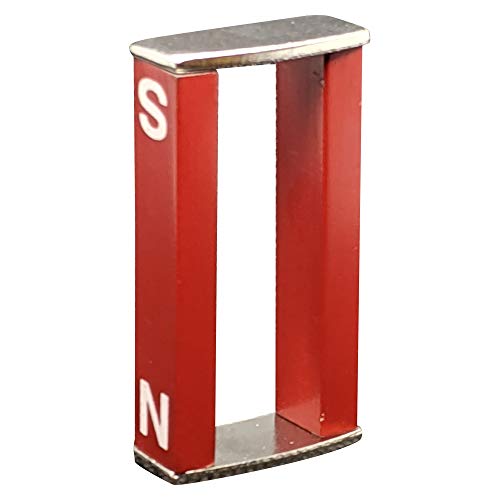 Pair of Alnico Bar Magnets with keepers [2 x 0.5 x 0.25 in]