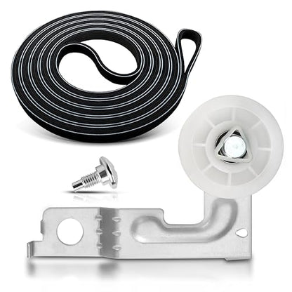AZ4U Dryer Idler Pulley and Belt Kit for Samsung DV210AEW DV45H7000EW - size: Idler Pulley + Belt