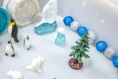 Winter Playdough Kit - Arctic Animals & Snowflakes - style: Winter Playdough Kit