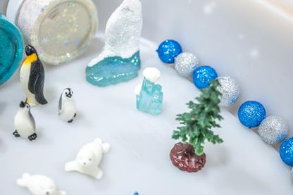 Winter Playdough Kit - Arctic Animals & Snowflakes - style: Winter Playdough Kit
