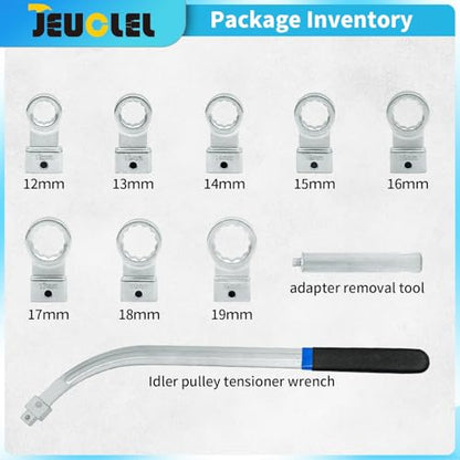 10PCS Auxiliary Idler Belt Tensioner Pulley Removal Tool Kit - color: 10pcs Universal Auxiliary Idler Belt Tensioner Pulley Removal Tool Kit