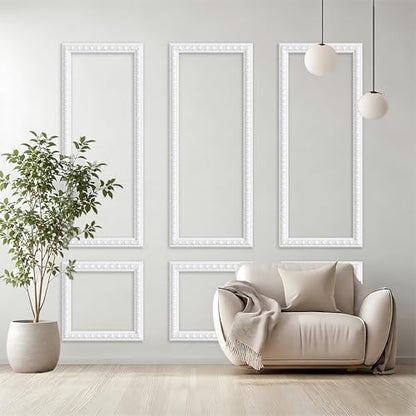 Peel and Stick Wall Molding Kit,Wainscoting Panel Accent Wall Molding Trim - color: Bead-24x54in