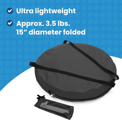 WeatherPod® ChairPod™ 1-Person Wearable Upper Body Pop-Up Pod - color: Black