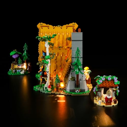 LIGHTAILING Light for Lego-43242 Snow White and The Seven Dwarfs' Cottage - Led Lighting Kit Compatible with Lego Building Blocks Model - NOT Included The Model Set - style: (Only Light) 43242 Snow White and the Seven Dwarfs' Cottage
