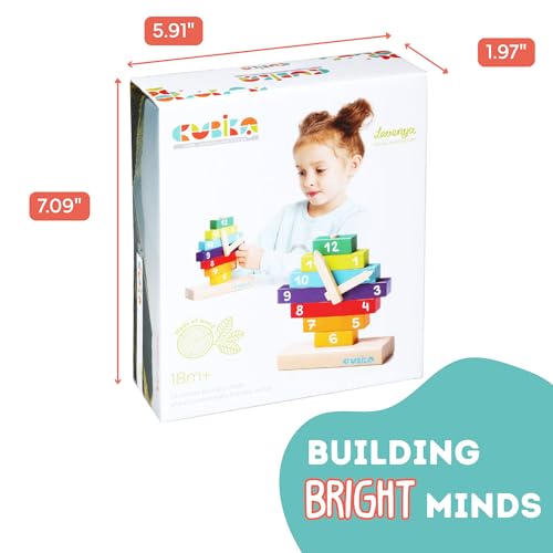 CUBIKA Wooden Clock Construction Kit – Montessori Stacking Toy for Toddlers Ages 3+ – Made from Natural Wood with Water-Based Paints – Travel-Friendly Educational Gift for Boys & Girls - style: Clock Construction Set